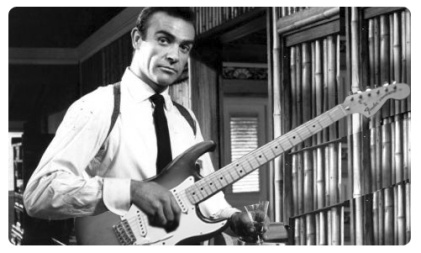 Image result for sean connery and guitar
